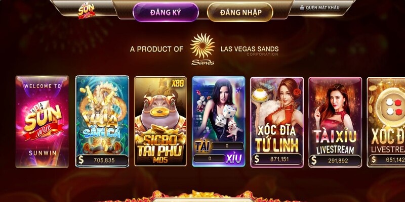 Slots hấp dẫn tại cổng Sunwin